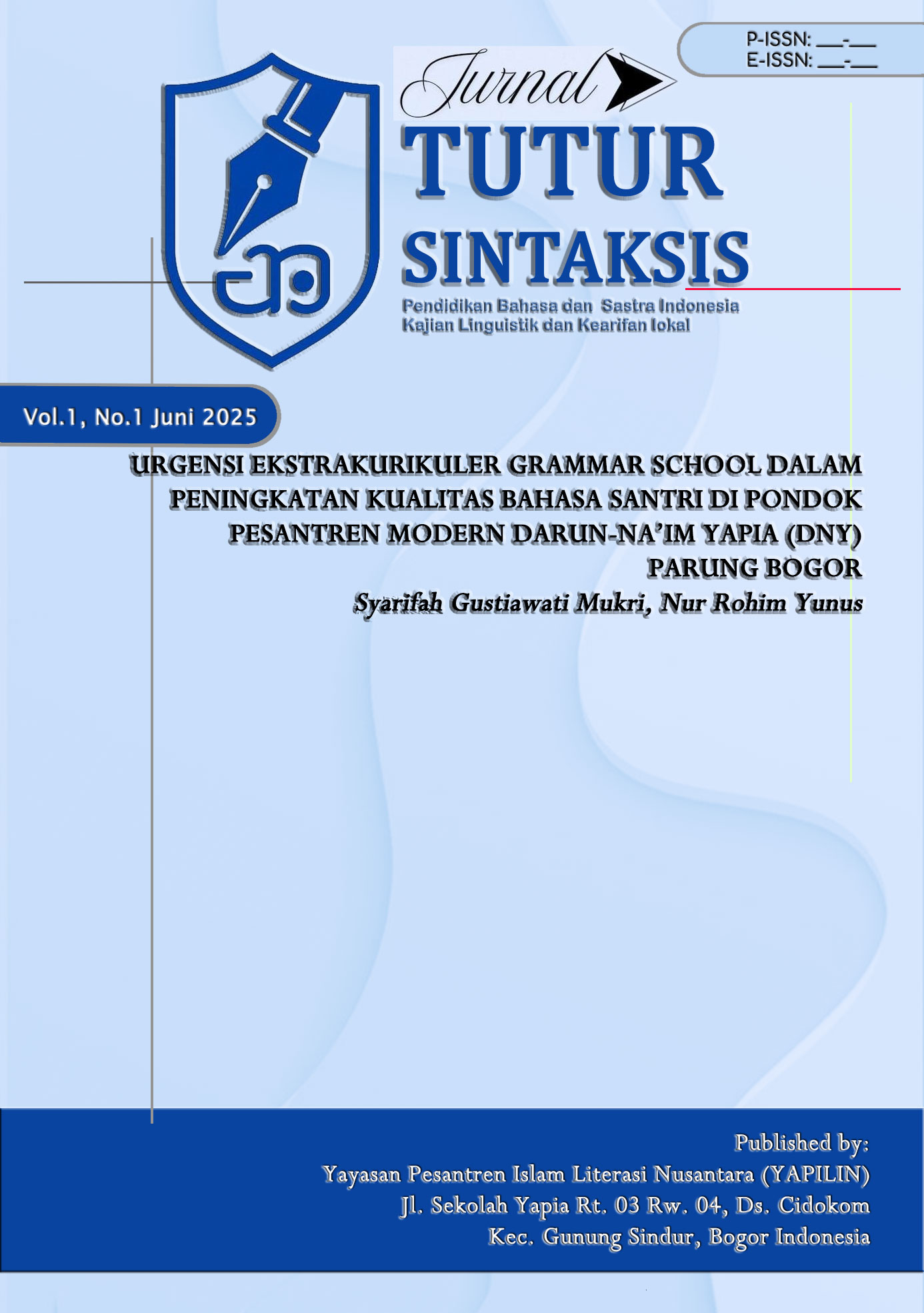 					Lihat Vol 1 No 1 (2025): Sintaksis
				